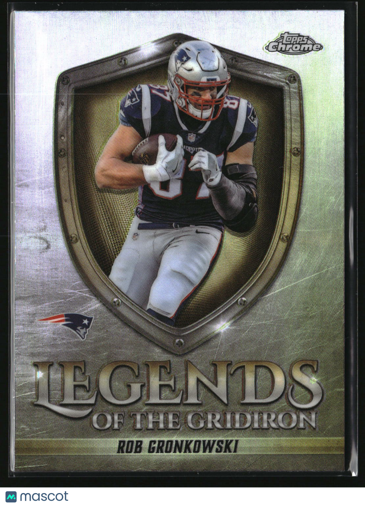 Rob Gronkowski 2025 Topps Chrome Legends of the Gridiron Refractor #LOG-29