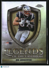 Rob Gronkowski 2025 Topps Chrome Legends of the Gridiron Refractor #LOG-29