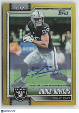 Brock Bowers 2026 Topps Flagship Real One Autographs Gold #119