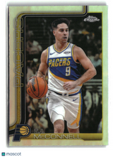 T.J. McConnell 2025-26 Topps Chrome Update Refractor #125