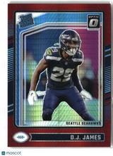 D.J. James 2024 Donruss Optic Red Hyper #222