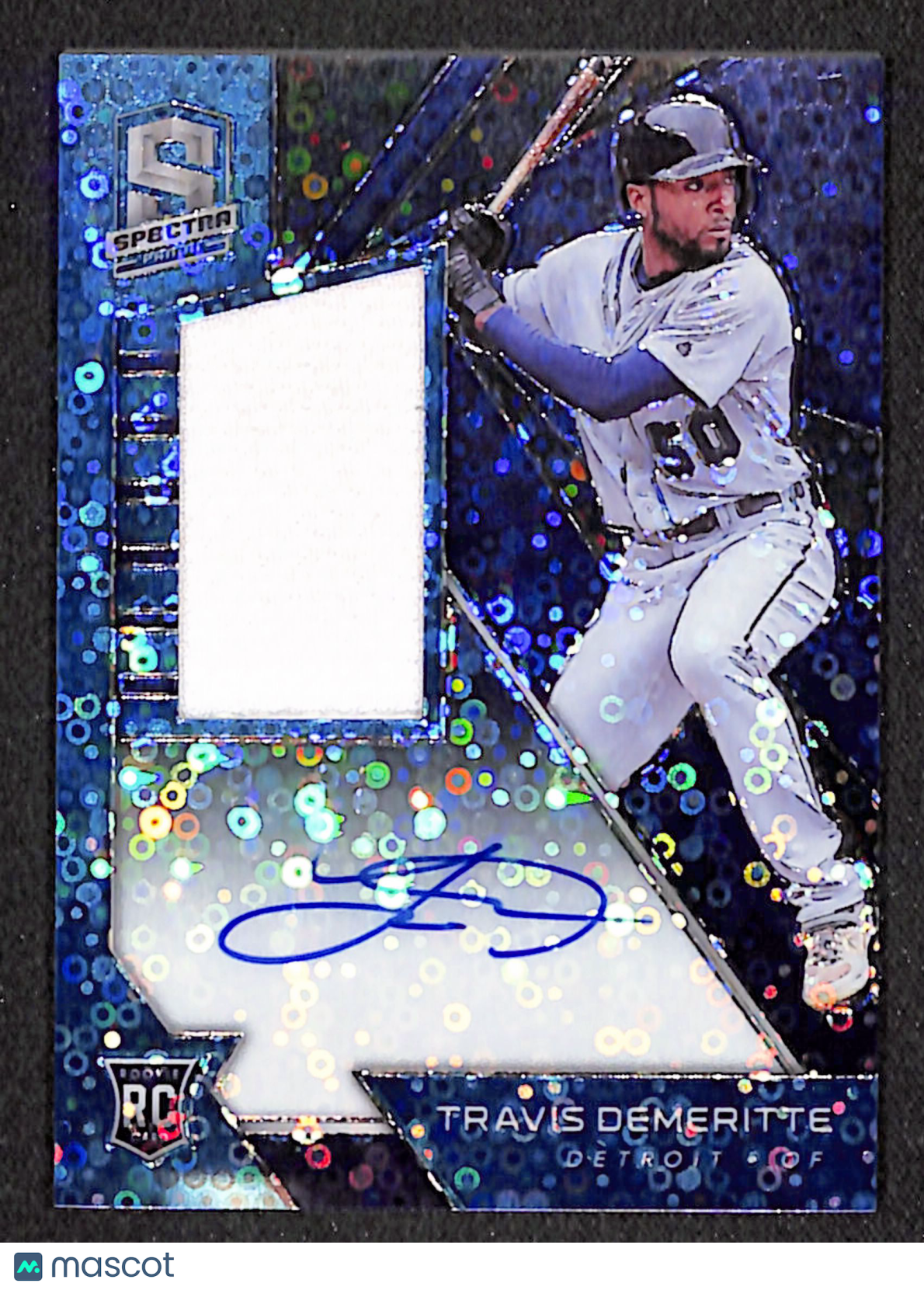 Travis Demeritte 2020 Panini Chronicles Spectra Neon Blue #153 #/99