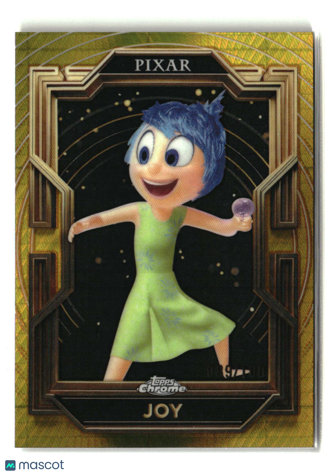 Joy 2025 Topps Pixar Gold Prism Gold Etch Refractor #56