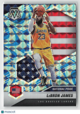 LeBron James 2020-21 Panini Mosaic Mosaic Reactive Blue #247