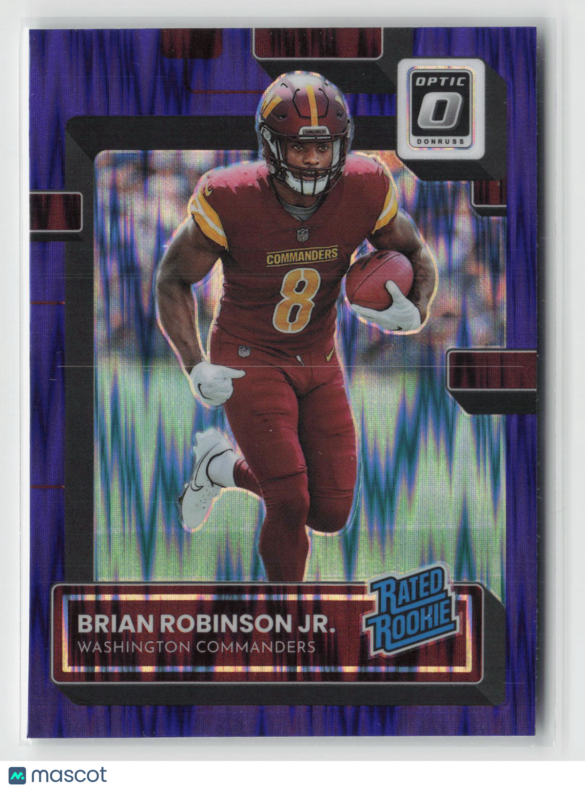 Brian Robinson Jr. 2022 Donruss Optic Purple Shock #227