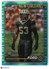 Jaylan Ford 2024 Topps Chrome Aqua Sonar Refractor #269 #/199