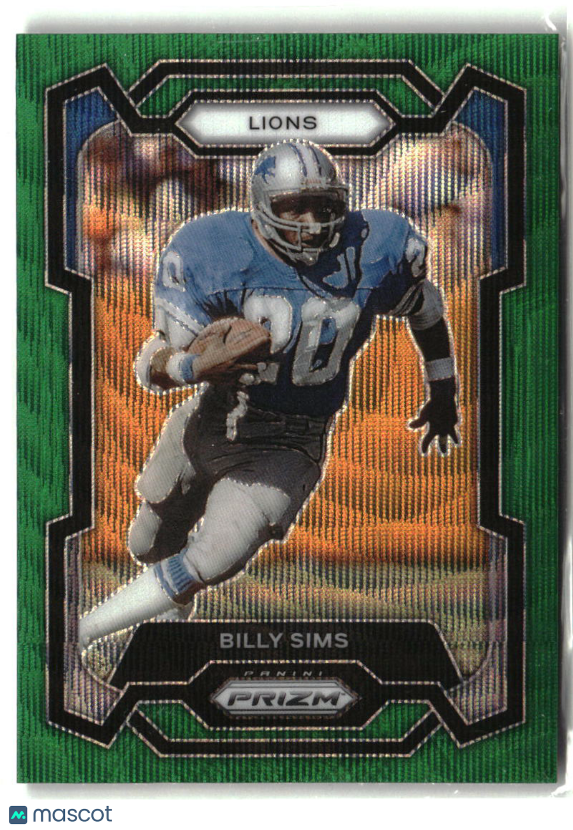 Billy Sims 2023 Panini Prizm Green Wave #95