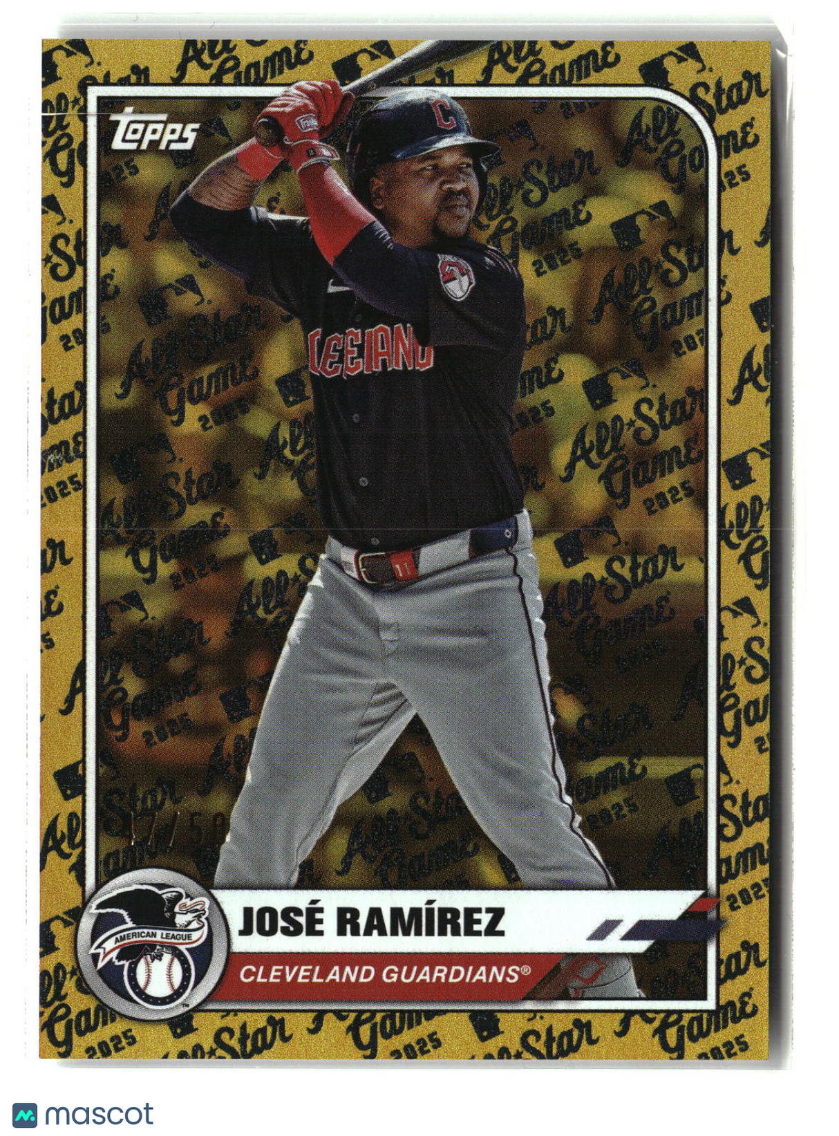 Jose Ramirez 2025 Topps All-Star Game Gold Foil #71 47/50