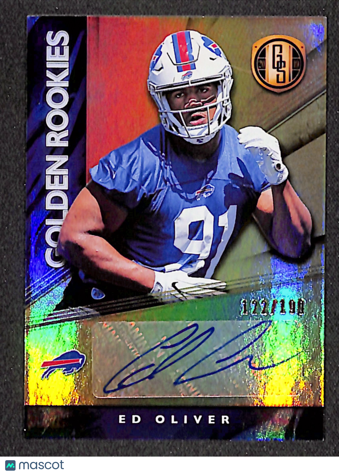 Ed Oliver 2019 Panini Gold Standard Golden Rookies Autographs #GRA-EO #/199