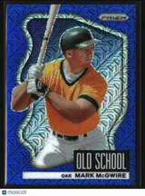 Mark McGwire 2022 Panini Prizm Old School Blue Mojo Prizm #OS-7 #/199