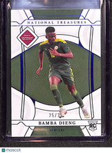 Load image into Gallery viewer, Bamba Dieng 2022 National Treasures FIFA Road to World Cup Sapphire #112 /25
