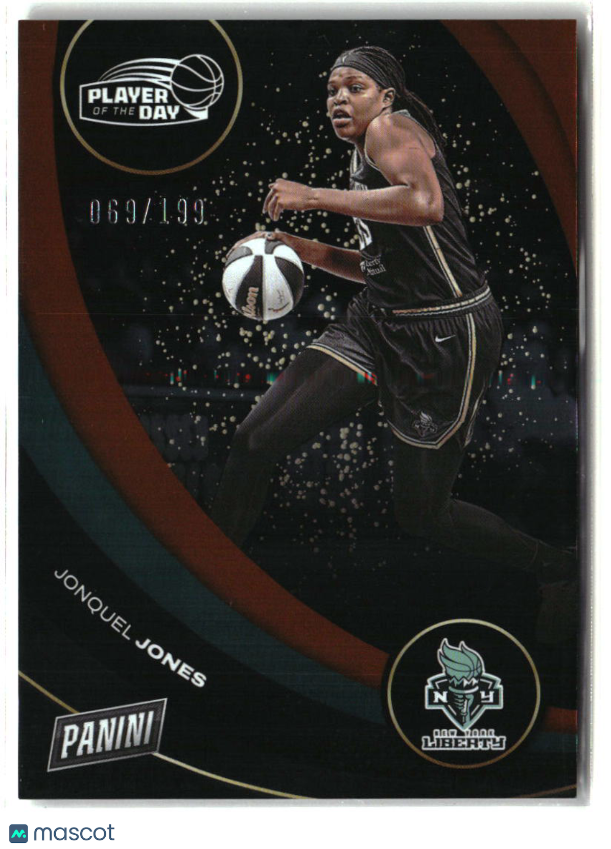 Jonquel Jones 2025 Panini WNBA Player of the Day Orange #14 #/199