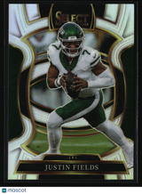 Justin Fields 2025 Panini Select Silver Prizm #75
