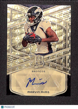 Marvin Mims 2024 Panini Spectra Signatures Gold #SIG-MMS #/1