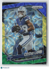CeeDee Lamb 2025 Panini Prizm Choice Blue Yellow and Green #154