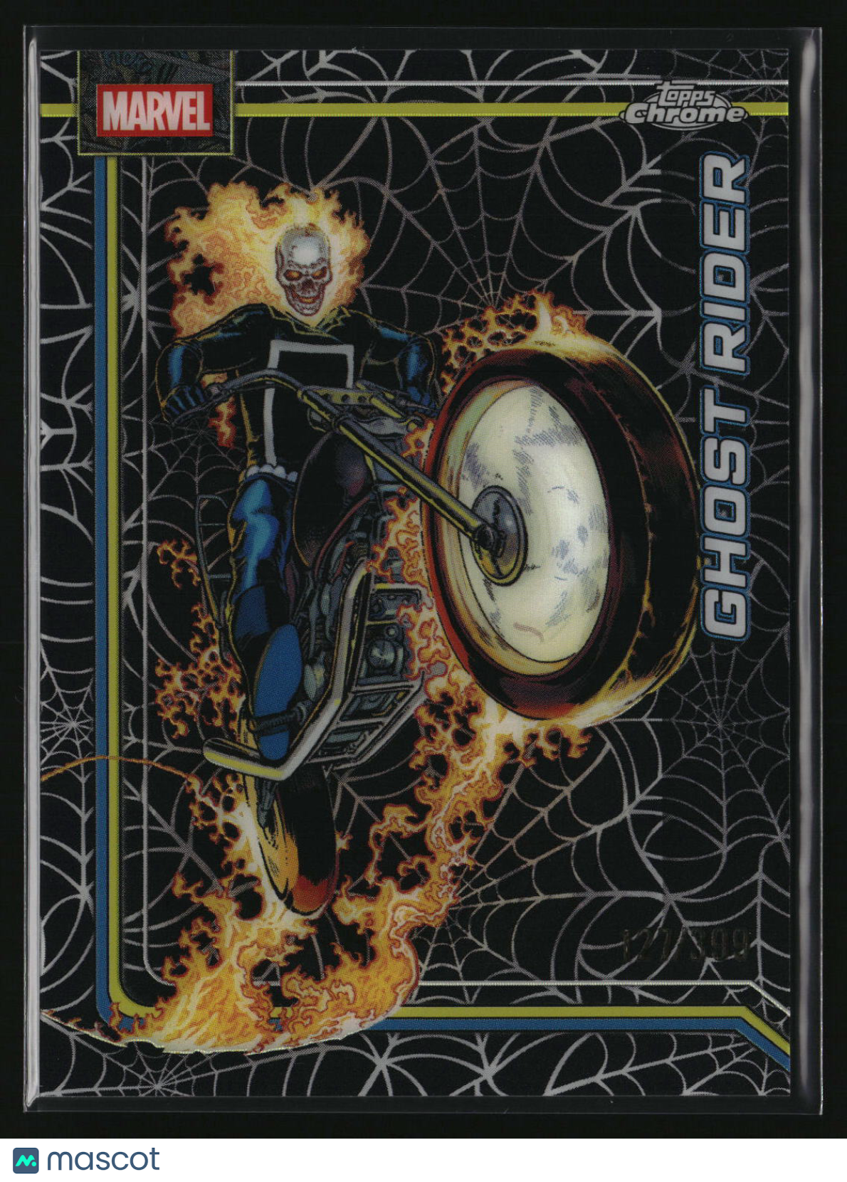 Ghost Rider 2026 Topps Chrome Marvel Comics Spider-Web Refractor #41 #/399