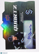 Matty Beniers 2022-23 Upper Deck Allure Quartz Rookies Autographs #AQ-BE