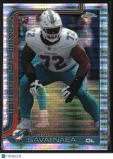 Jonah Savaiinaea 2025 Topps Chrome Pulsar Refractor #380