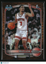 Milos Uzan 2025-26 Bowman Chrome Prospects Reptilian Refractor #BCP-40