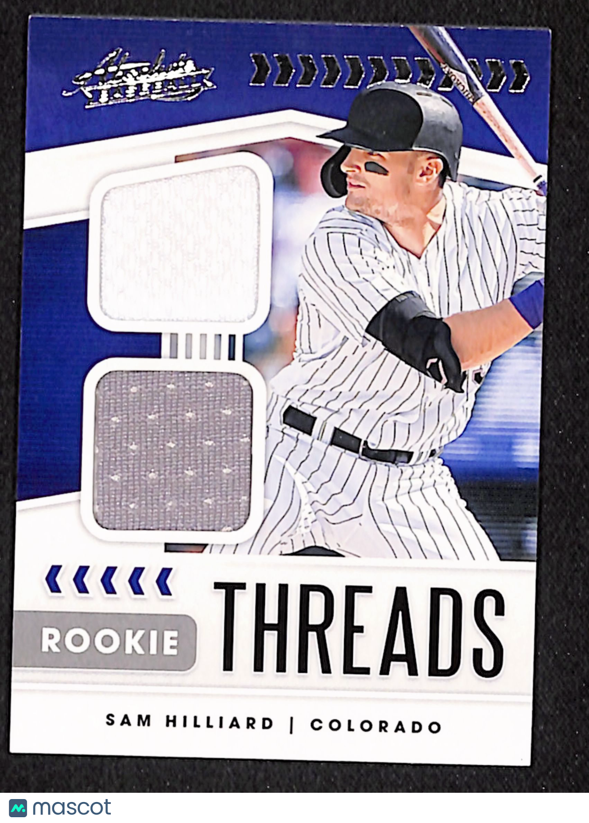Sam Hilliard 2020 Panini Absolute Rookie Threads Duals #RTD-SH