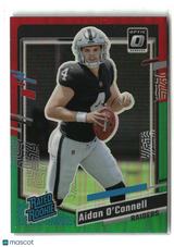 Aidan O'Connell 2023 Donruss Optic Rated Rookie Preview Red & Green Prizm #360