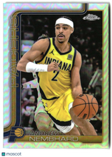 Andrew Nembhard 2025-26 Topps Chrome Refractor #97