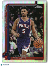 Quentin Grimes 2025-26 Topps Chrome Refractor #197