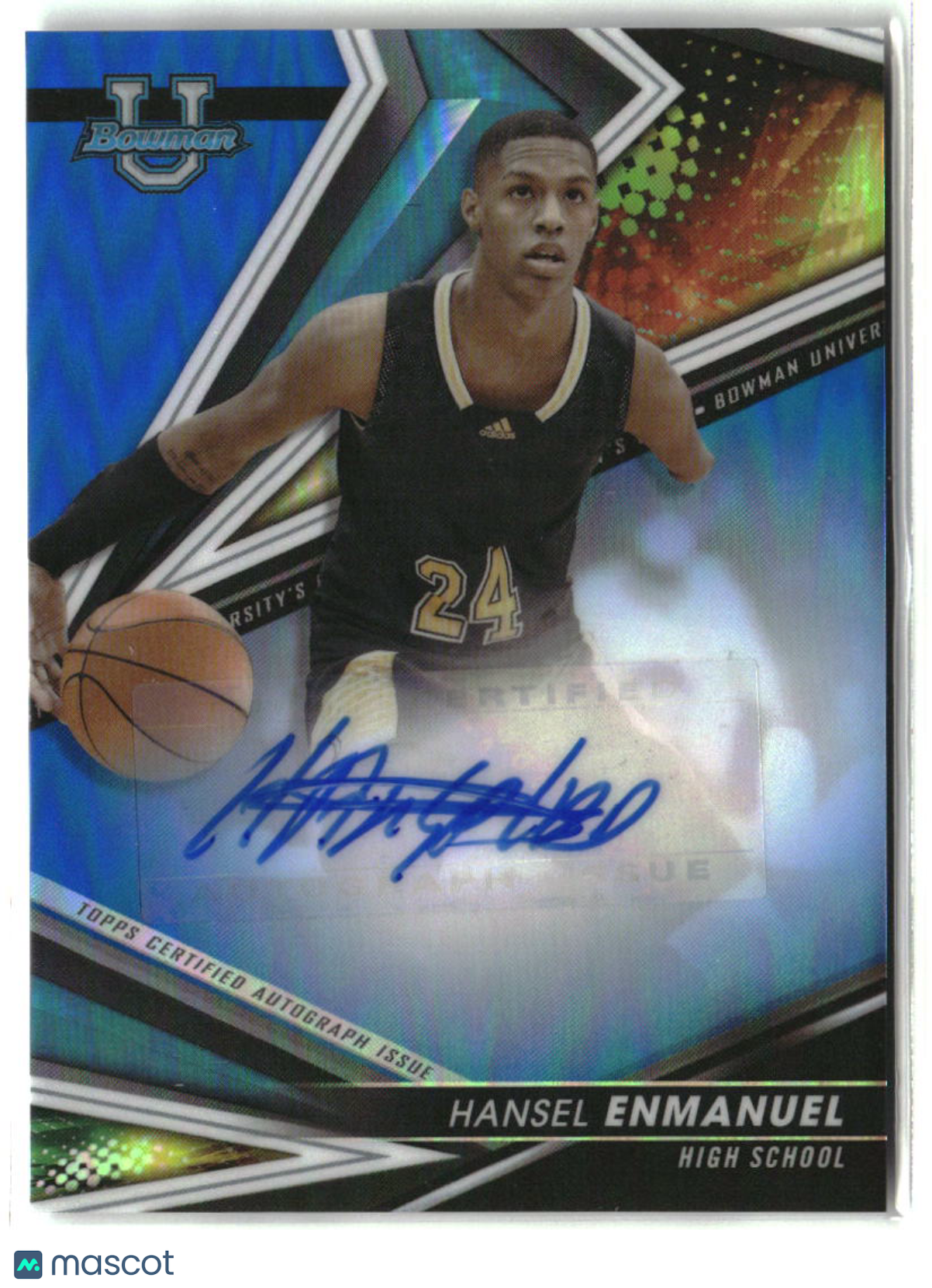 Hansel Enmanuel 2022-23 Bowman U Best of 2022 Autographs Blue #BOA-HE #/150