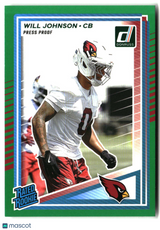 Will Johnson 2025 Donruss Press Proofs Green #396