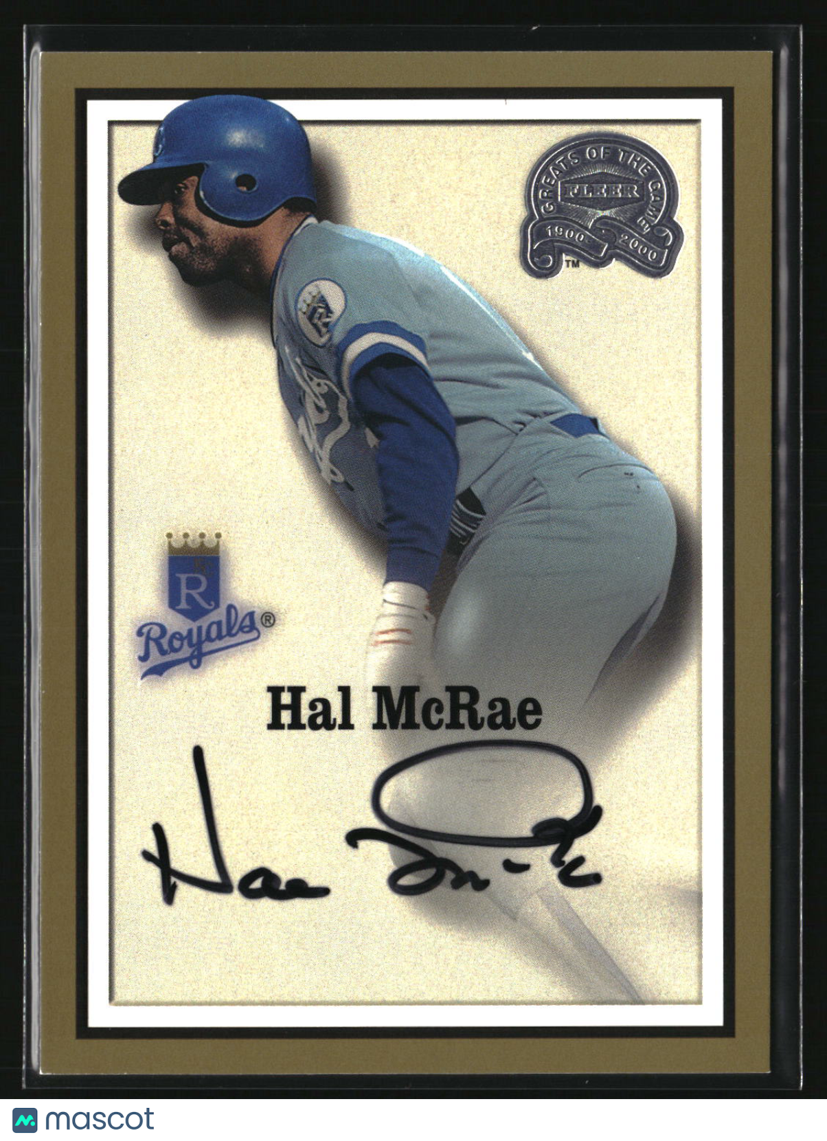 Hal McRae 2000 Fleer Greats of the Game Autographs #NNO