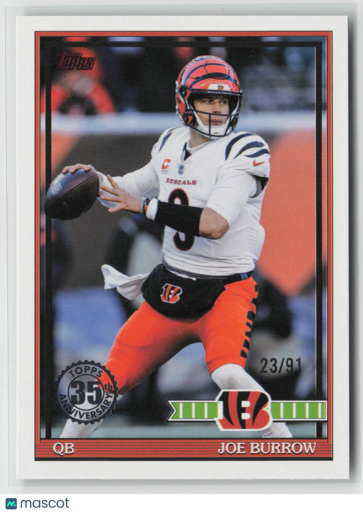 Joe Burrow 2026 Topps Flagship 35th Anniversary The Real One #91TF-21