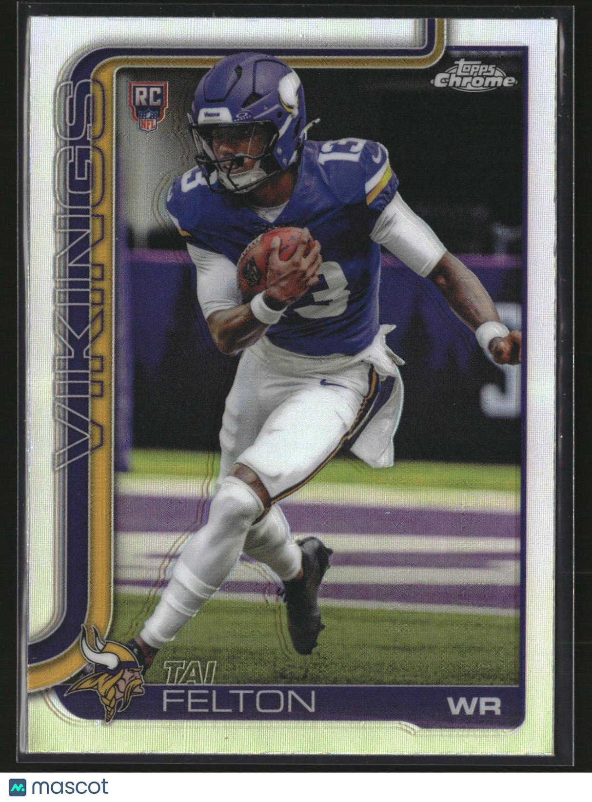 Tai Felton 2025 Topps Chrome Football Refractor #395