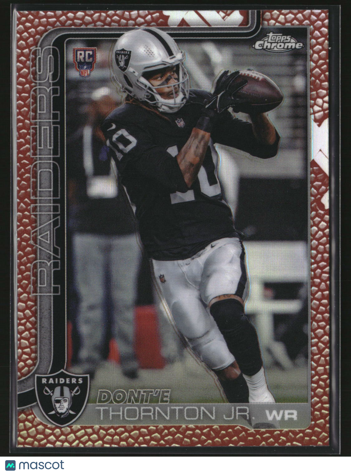 Dont'e Thronton Jr 2025 Topps Chrome Football Football Leather Refractor #385