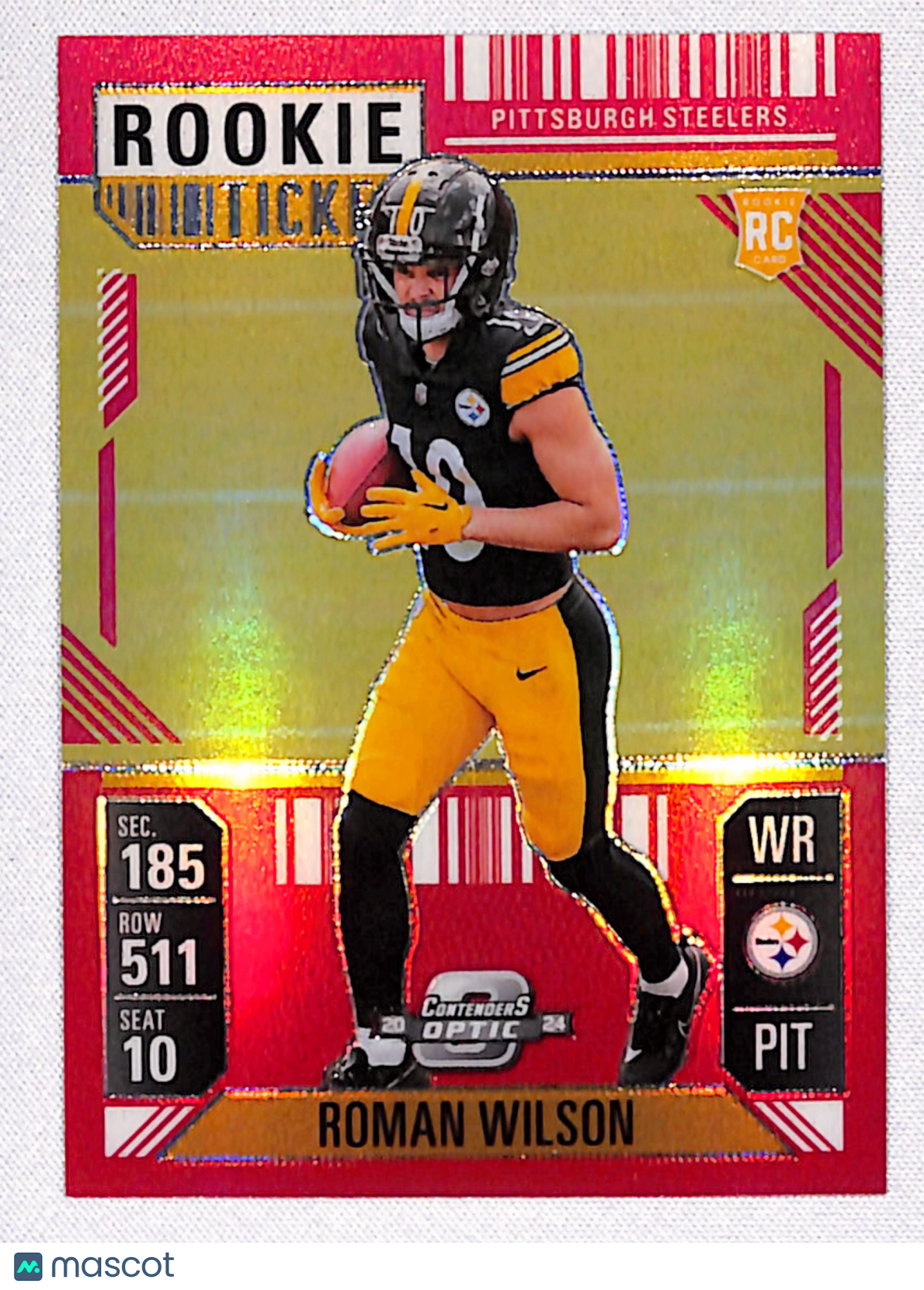 Roman Wilson 2024 Panini Contenders Optic Red #93 #/199