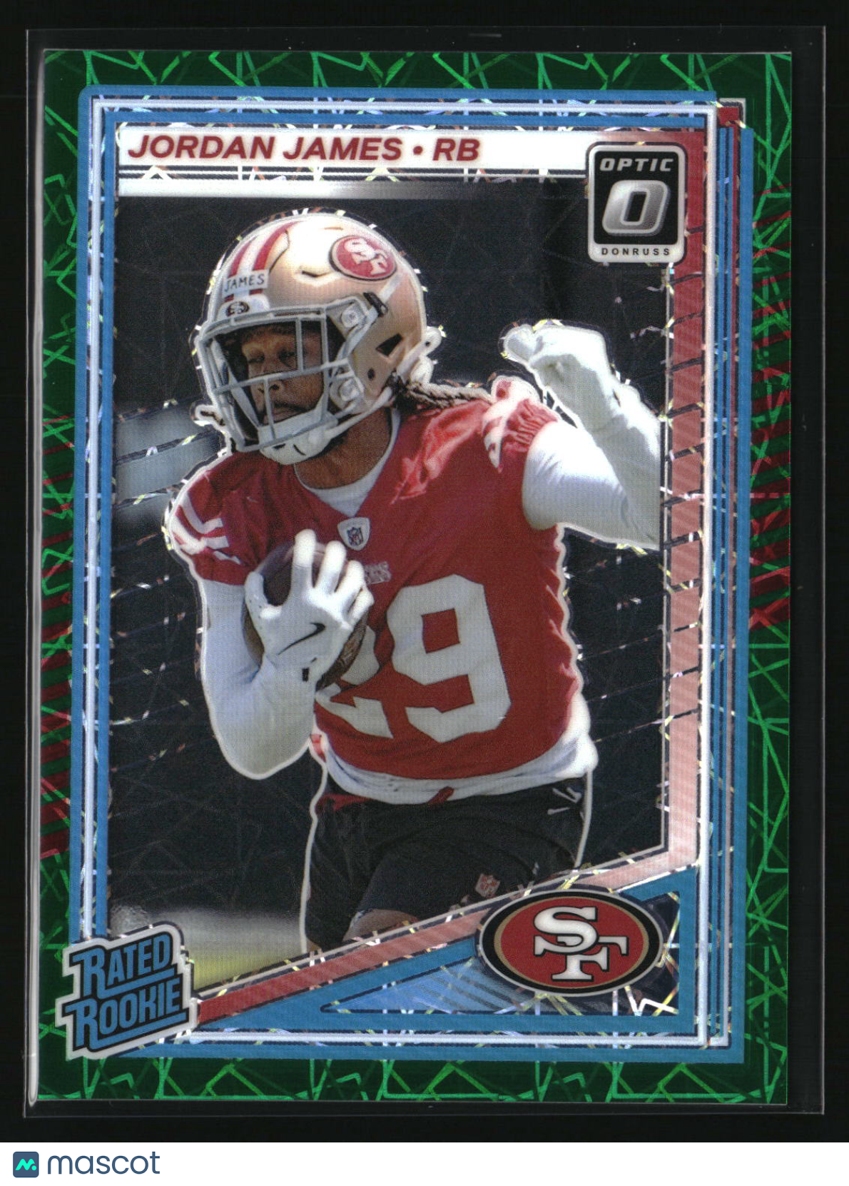 Jordan James 2025 Donruss Optic Green Velocity #278