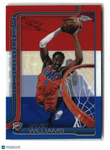 Jalen Williams 2025-26 Topps Chrome Update Red White and Blue Refractor #11