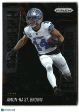 Amon-Ra St. Brown 2025 Panini Prizm Fireworks #16