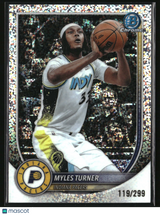 Myles Turner 2025-26 Bowman Chrome Speckle Refractor #BCV-161 #/299