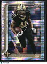 Alvin Kamara 2025 Topps Chrome Pulsar Refractor #215