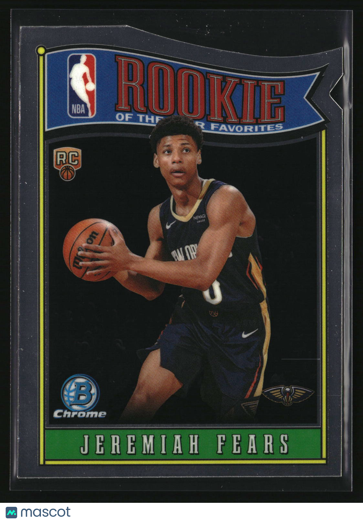Jeremiah Fears 2025-26 Bowman Rookie Of The Year Favorites #RY-7