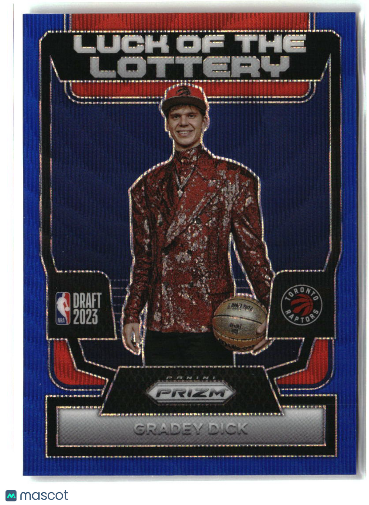 Gradey Dick 2023-24 Panini Prizm Luck of the Lottery Prizms Blue Wave #4