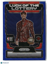 Gradey Dick 2023-24 Panini Prizm Luck of the Lottery Prizms Blue Wave #4