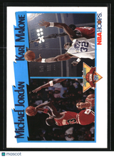 Michael Jordan / Karl Malone 1991-92 Hoops #306