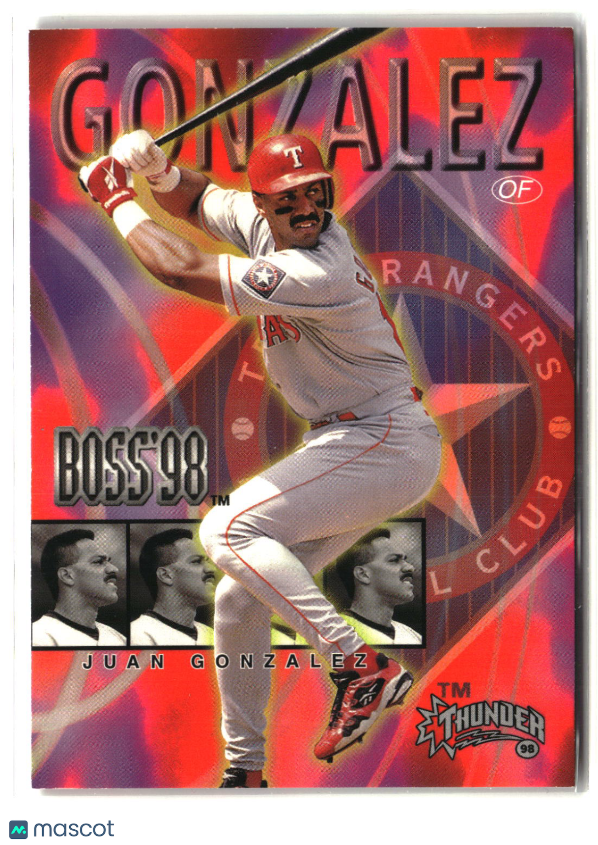 Juan Gonzalez 1998 Circa Thunder Boss #6B