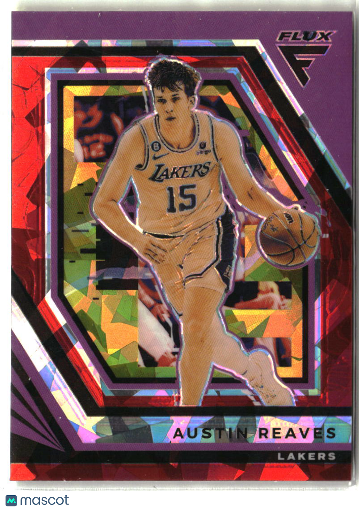 Austin Reaves 2022-23 Panini Flux Red Cracked Ice #200