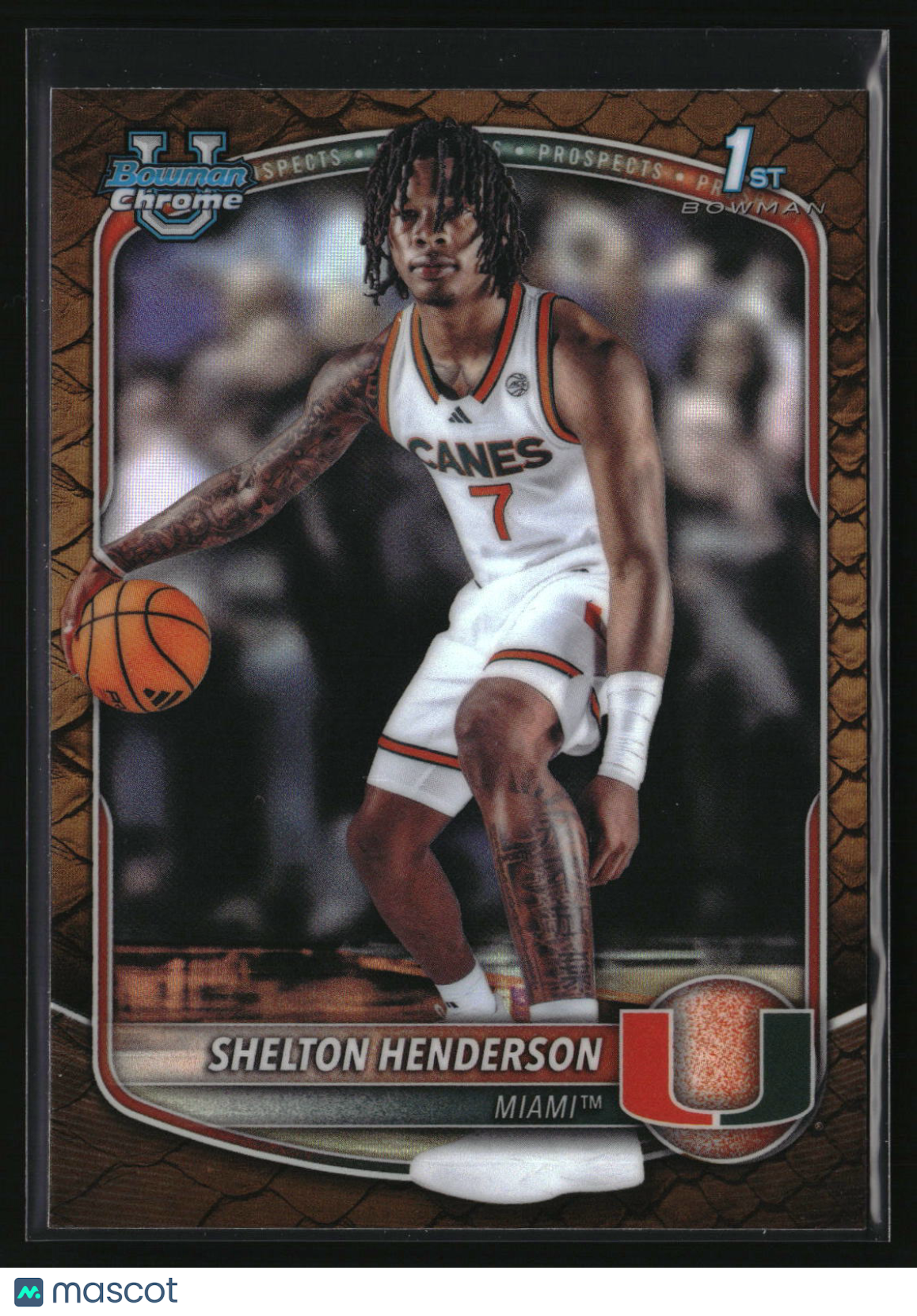 Shelton Henderson 2025-26 Bowman Chrome Prospects Reptilian Refractor #BCP-10