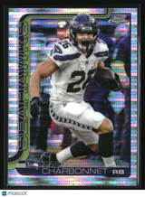 Zach Charbonnet 2025 Topps Chrome Pulsar Refractor #279