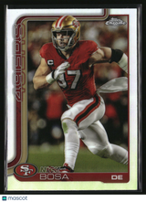 Nick Bosa 2025 Topps Chrome Refractor #264