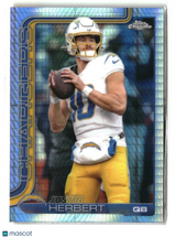 Justin Herbert 2025 Topps Chrome Prism Refractor #158