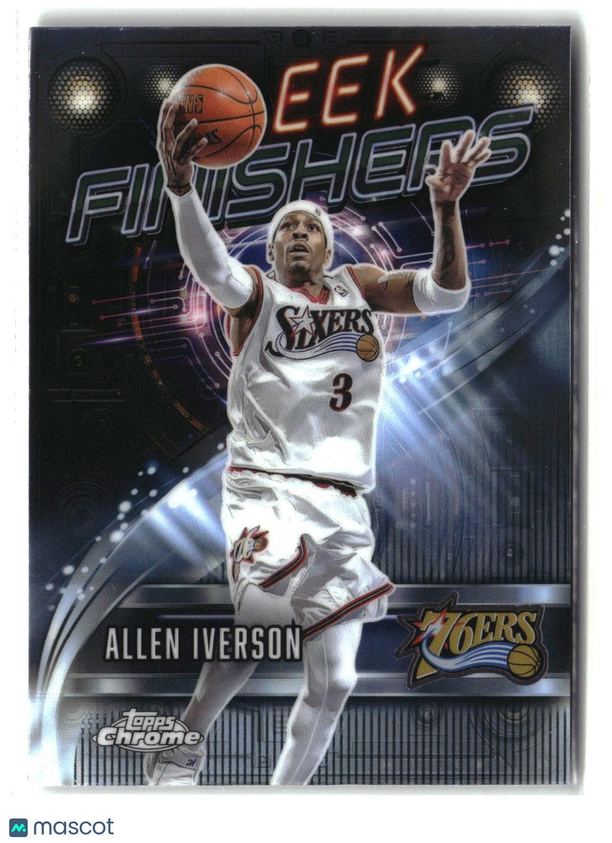 Allen Iverson 2025-26 Topps Chrome Sleek Finishers #SF-13